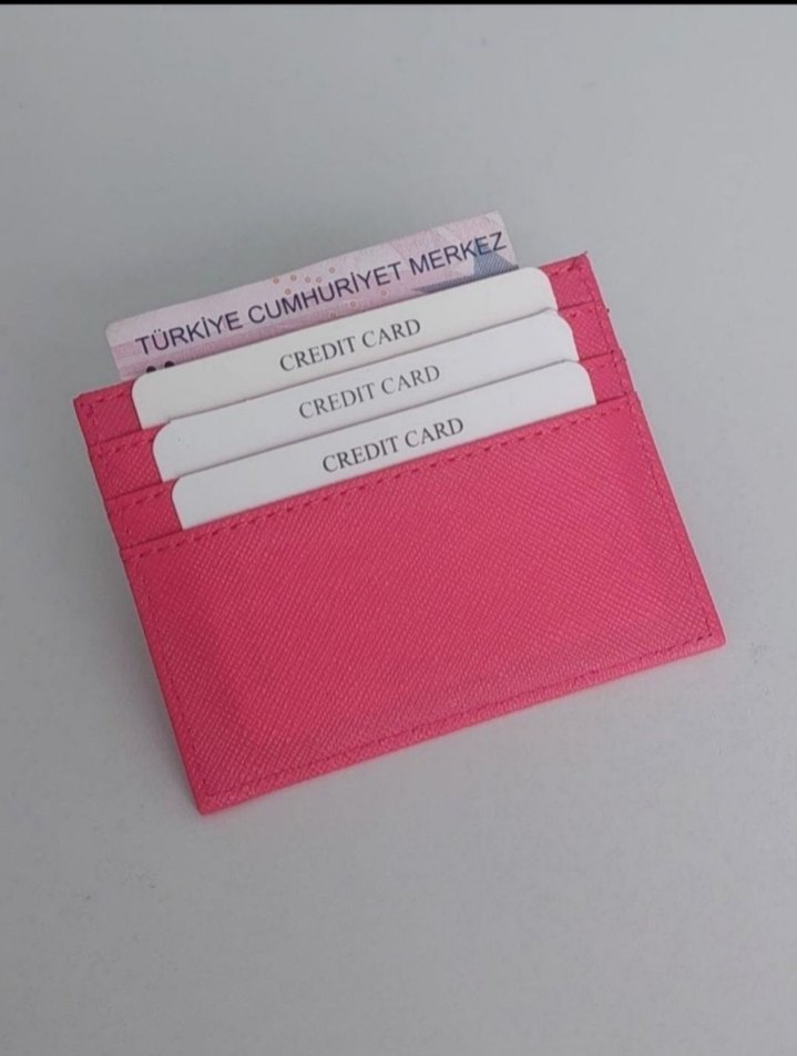 Pembe Bayan Kartlık, 6 Kart Kapasiteli - Görsel 2