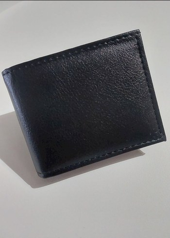 Siyah Erkek Cüzdan Kartlıklı ve Para Gözlü - Görsel 4