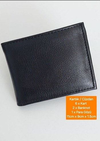 Siyah Baskılı Erkek Cüzdan 6 Kartlıklı - Görsel 3