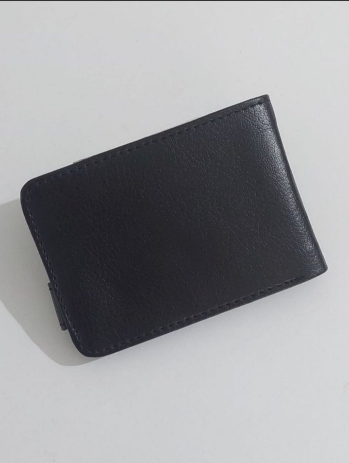 Düğmeli Siyah Erkek Cüzdanı - Görsel 4