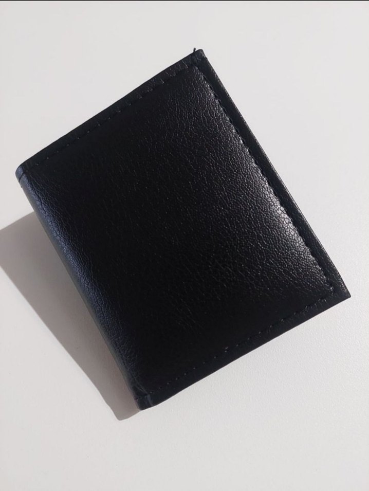 Siyah Erkek suni Deri Cüzdan, 9 Kart Kapasiteli - Görsel 4