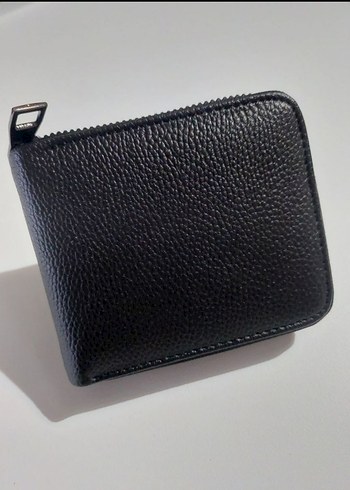 Fermuarlı Siyah Erkek Cüzdanı 12 Kartlık - Görsel 3