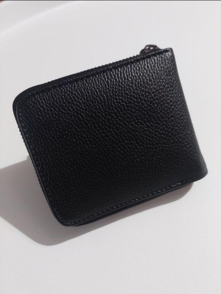 Fermuarlı Siyah Erkek Cüzdanı 12 Kartlık - Görsel 4