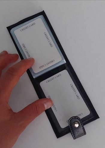 Siyah Minimalist Erkek Cüzdanı - Görsel 3