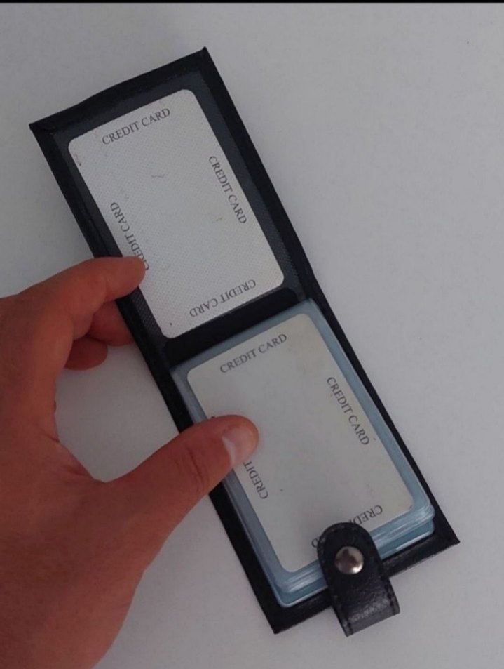 Siyah Minimalist Erkek Cüzdanı - Görsel 2