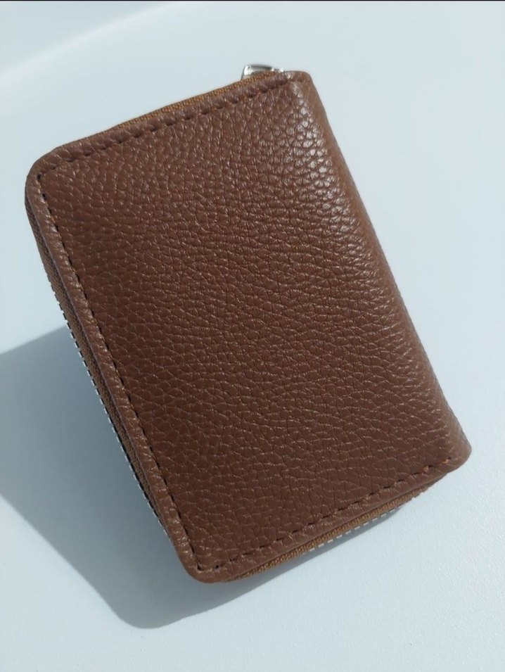 Fermuarlı Kahverengi Erkek Cüzdanı - Görsel 3