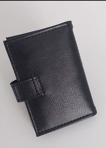 Düğmeli Siyah Erkek Cüzdanı - Görsel 4