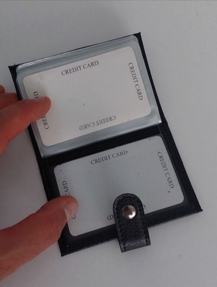 Düğmeli Siyah Erkek Cüzdanı - Görsel 3