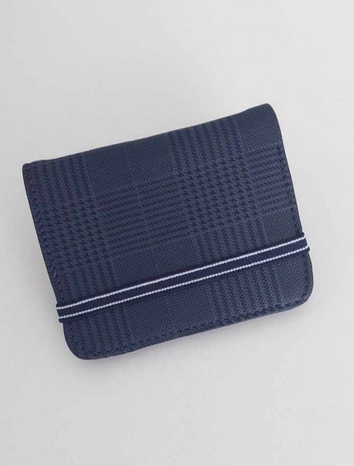 Mavi Kareli Erkek Cüzdanı - Görsel 4