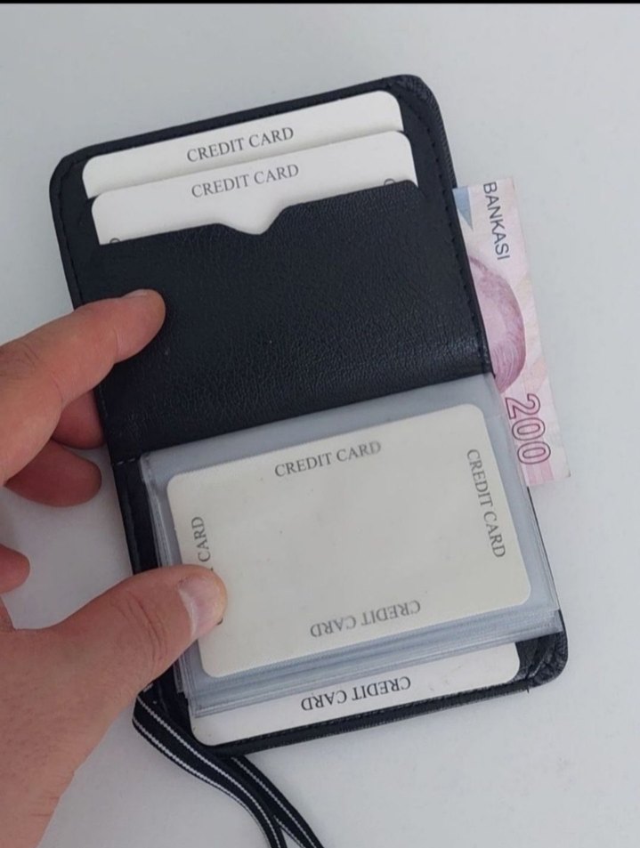 Gri Ekose Desenli Erkek Cüzdanı - Görsel 2