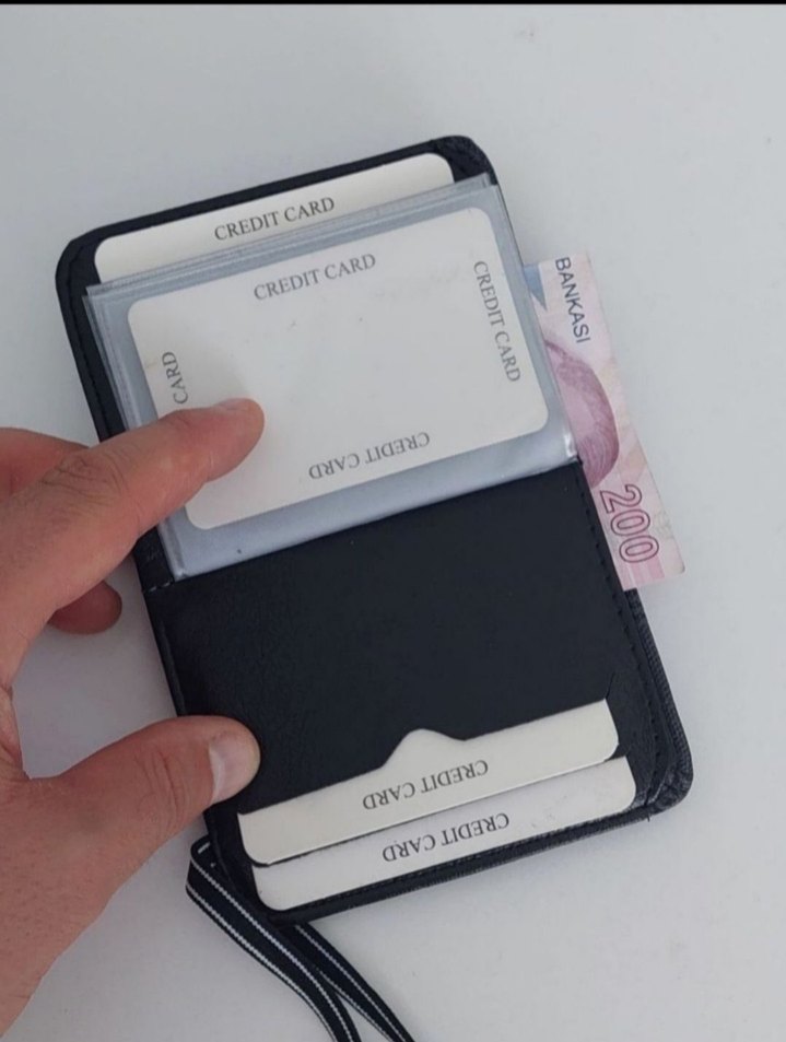 Gri Ekose Desenli Erkek Cüzdanı - Görsel 3