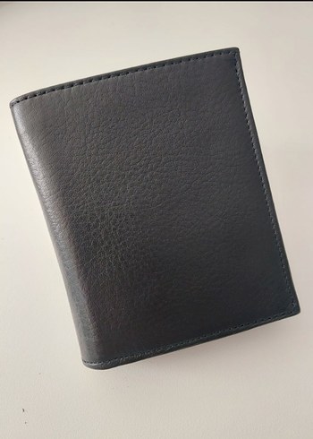Siyah Hakiki Deri Erkek Cüzdanı - Görsel 4