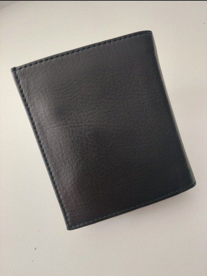 Siyah Hakiki Deri Erkek Cüzdanı - Görsel 5