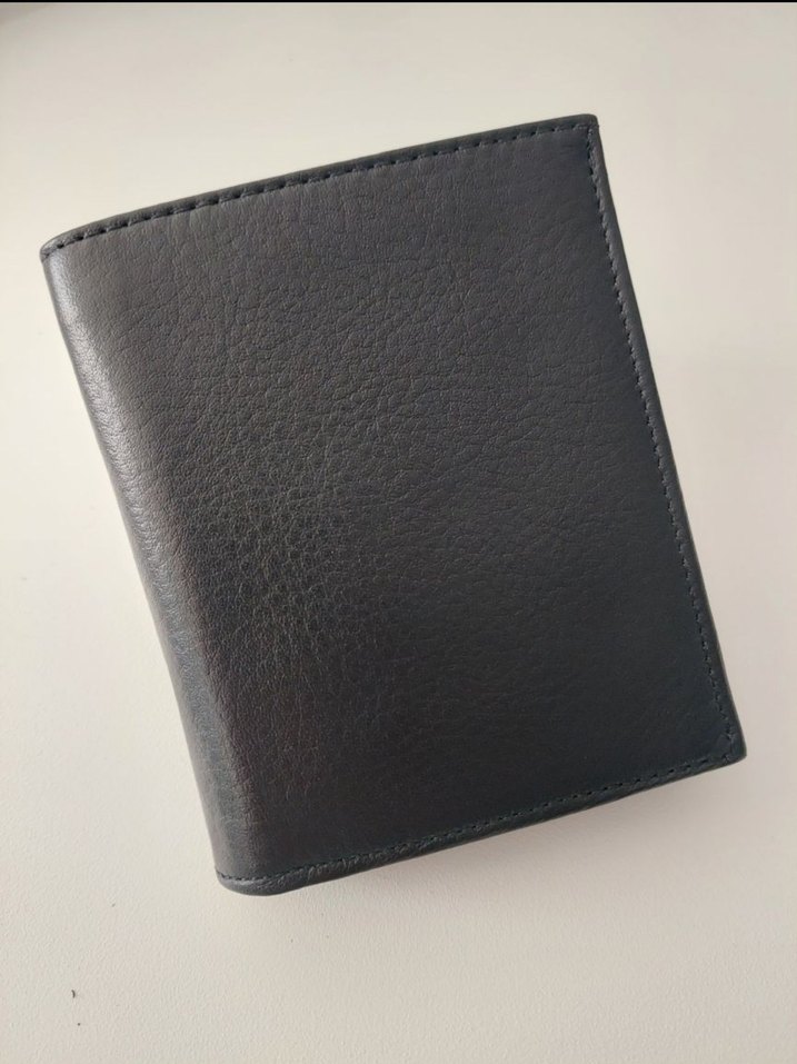 Siyah Hakiki Deri Erkek Cüzdanı - Görsel 4