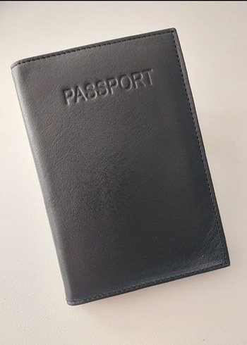 Hakiki Deri siyah Renk Erkek Pasaport Cüzdanı - Görsel 3