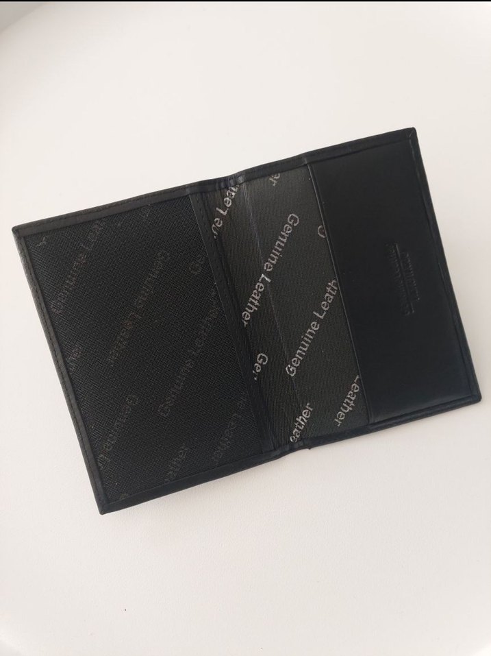Hakiki Deri siyah Renk Erkek Pasaport Cüzdanı - Görsel 2