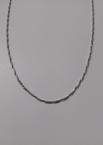 Gri Minimalist Erkek Kolye 60cm - Görsel 2