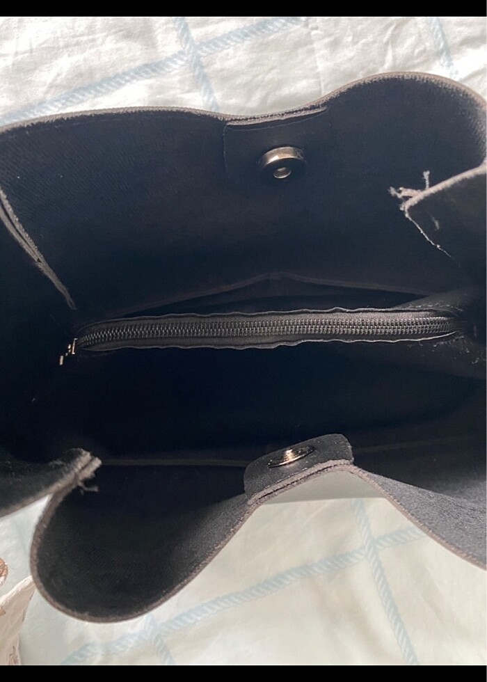 Siyah kol çantası - Görsel 4