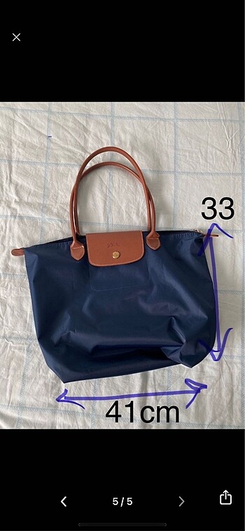 Lacivert Longchamp - Görsel 5