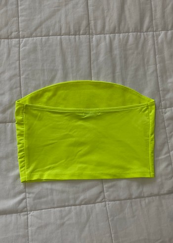 Sarı Renk Straplez Krop - Görsel 2