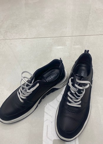 Siyah Bağcıklı Erkek Günlük Spor Ayakkabı - Görsel 2