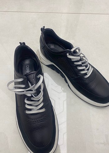 Siyah Bağcıklı Erkek Günlük Spor Ayakkabı - Görsel 6