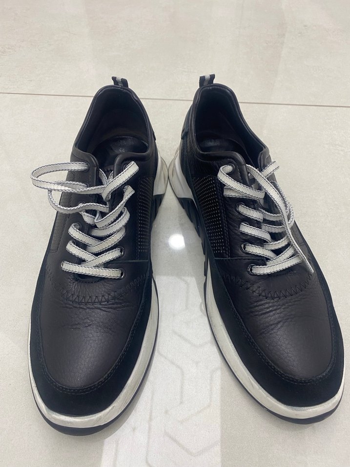 Siyah Bağcıklı Erkek Günlük Spor Ayakkabı - Görsel 3
