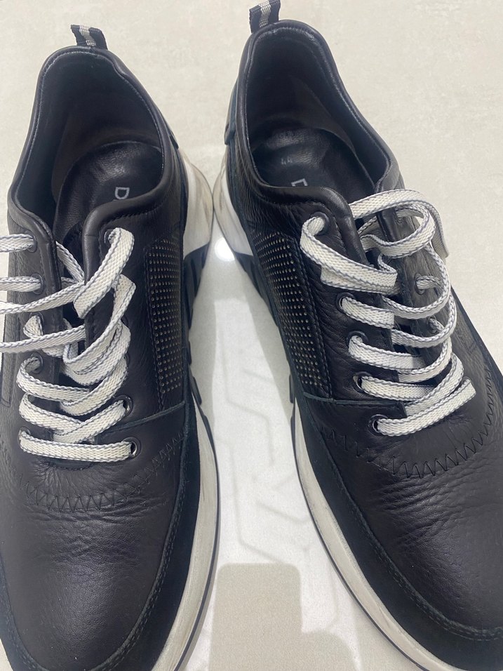 Siyah Bağcıklı Erkek Günlük Spor Ayakkabı - Görsel 4