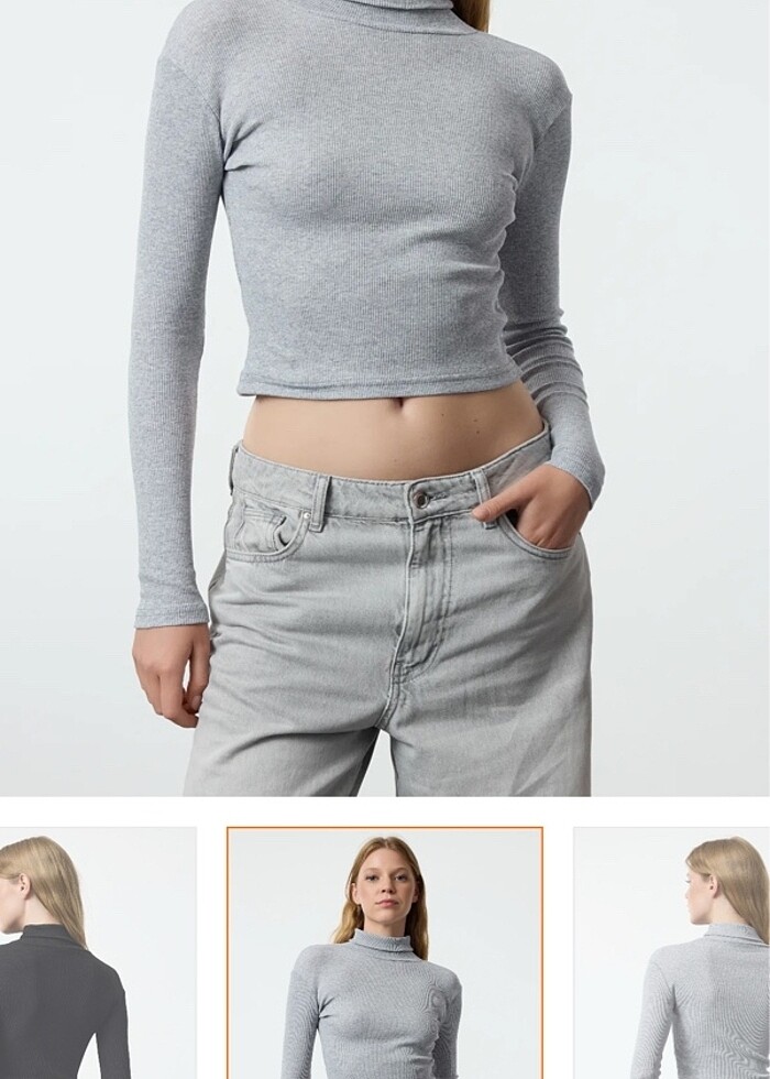 Milla Fitilli Örme Bluz - Görsel 2