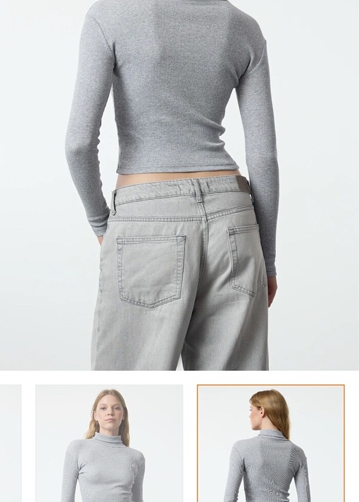 Milla Fitilli Örme Bluz - Görsel 3