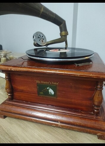  Antika nostaljik gramofon 