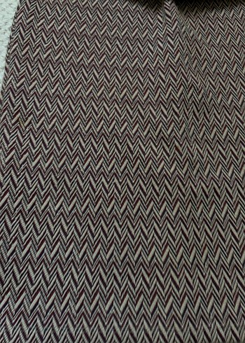 Triko Kumaşlı Kahverengi Midi Kalem Etek - Görsel 3