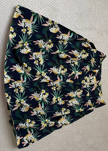 Çiçek Desenli Bohem Midi  Etek - Görsel 3