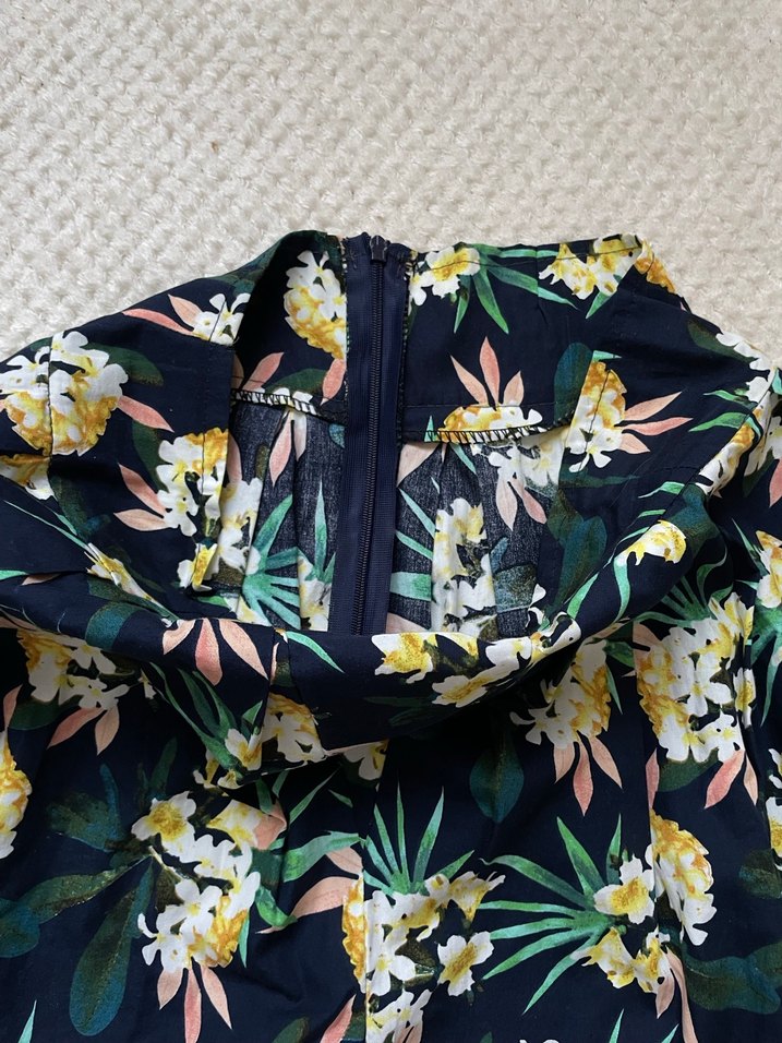 Çiçek Desenli Bohem Midi  Etek - Görsel 2