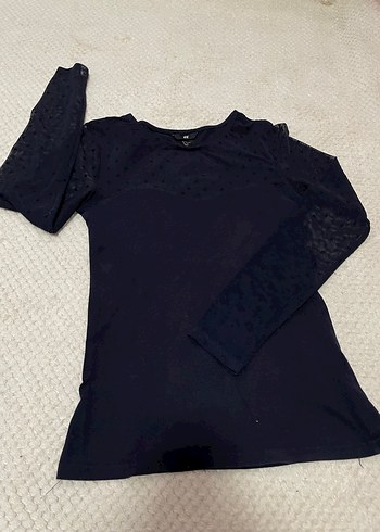 Siyah Dantel Detaylı Uzun Kollu Kadın Bluz - Görsel 3