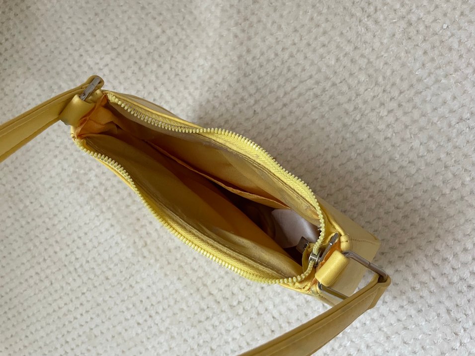 Sarı Minimalist Kadın Omuz Çantası - Görsel 3