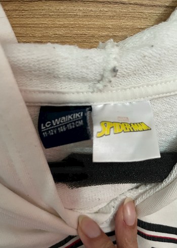 Beyaz Kapüşonlu Erkek Sweatshirt - Görsel 4