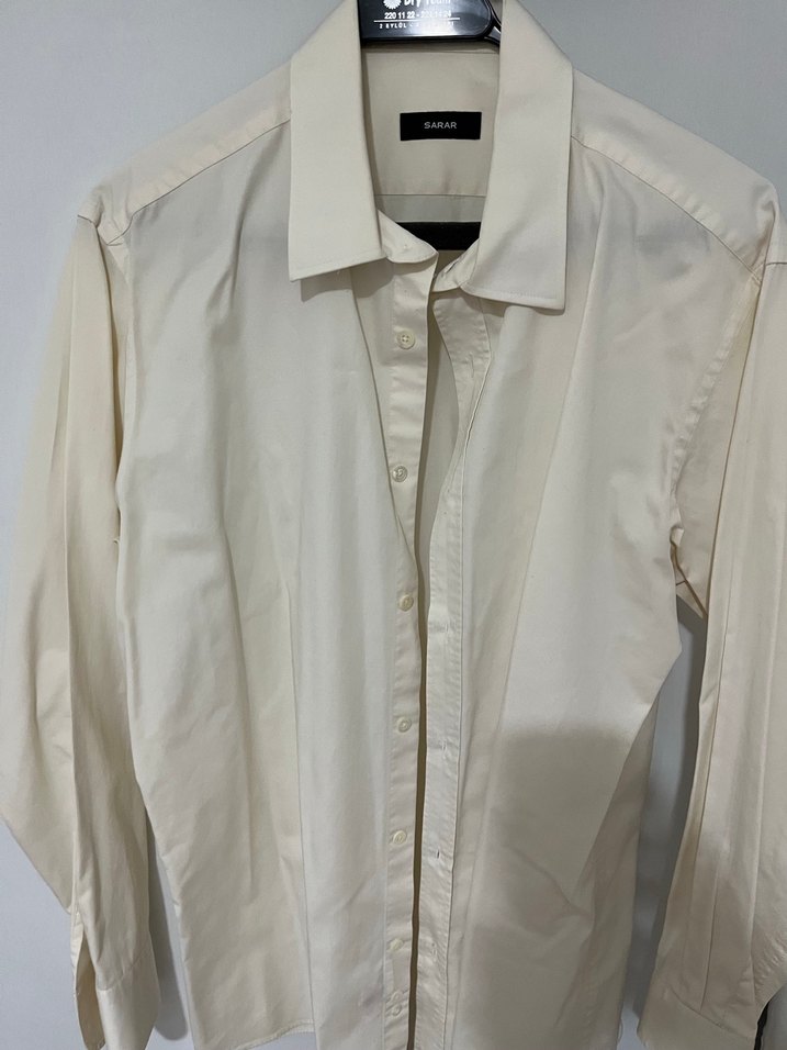 Erkek Kremrengi  Uzun Kollu Gömlek - Görsel 2