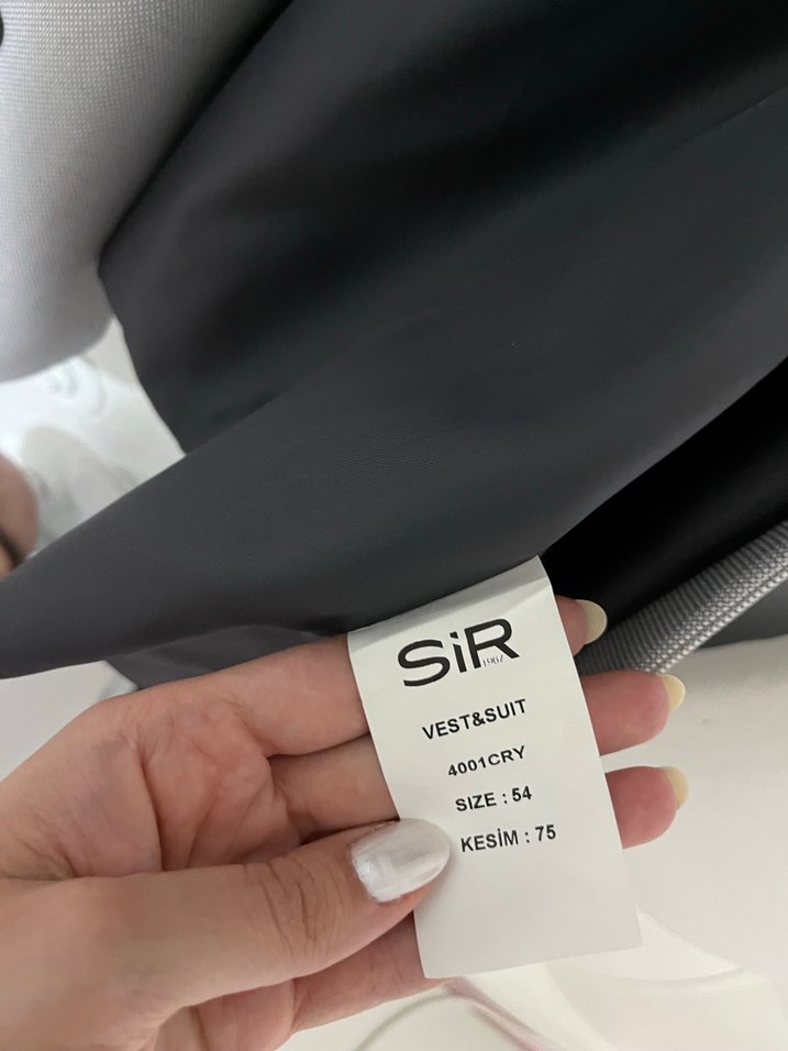 Düğmeli Gri Erkek Yelek - Görsel 4