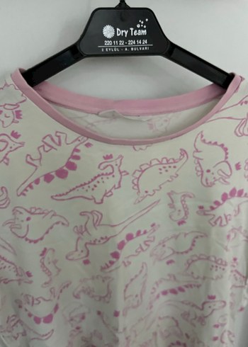 Pembe Baskılı Kız Çocuk Tişörtü - Görsel 2