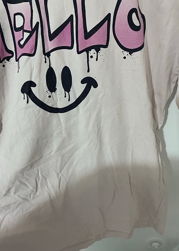 Pembe Baskılı Kız Tişörtü - Görsel 2