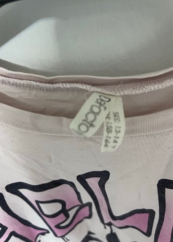 Pembe Baskılı Kız Tişörtü - Görsel 4