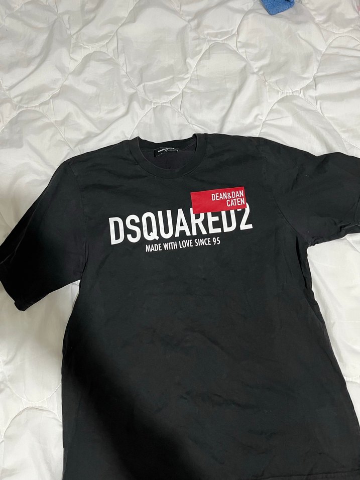 DSQUARED2 Siyah Baskılı Erkek Tişört - Görsel 2