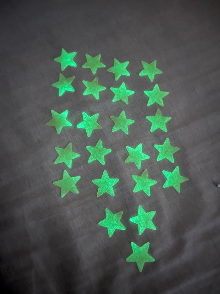 Yeşil Parlak Yıldız tavan Süsleri - Görsel 2