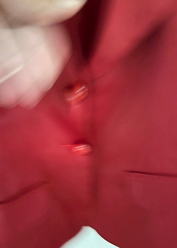 Bordo Kadın Mini Saten Ceket - Görsel 6