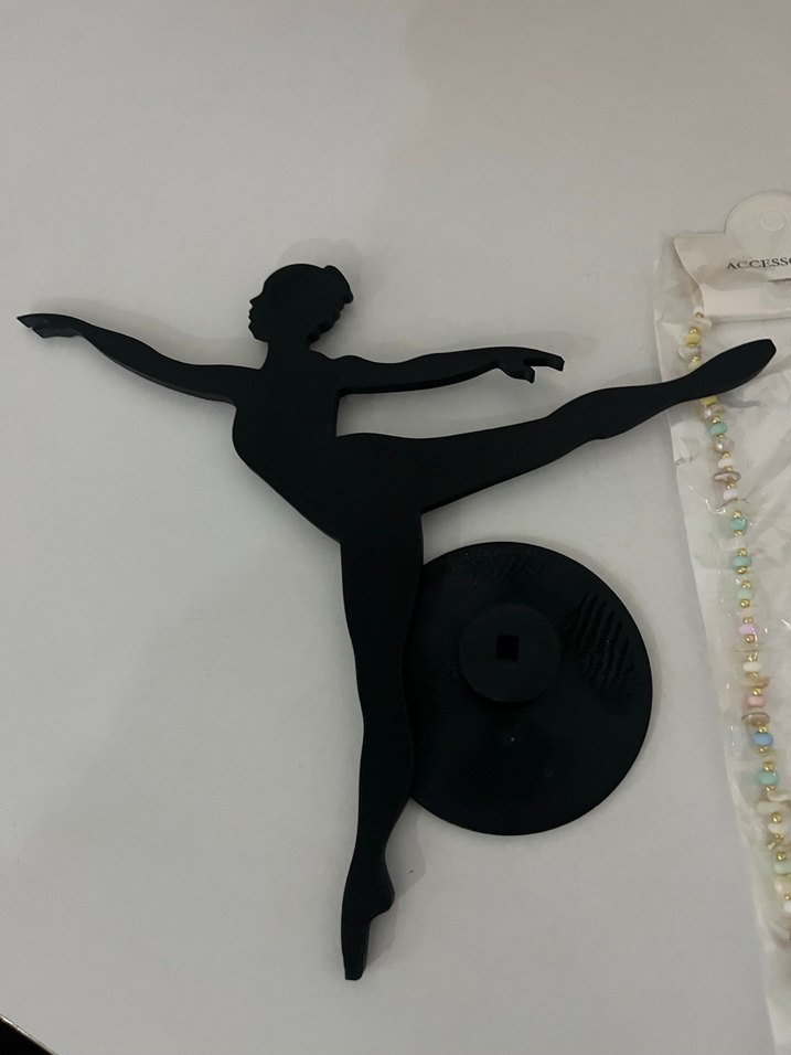 Siyah Balerin Figürin Dekor - Görsel 3