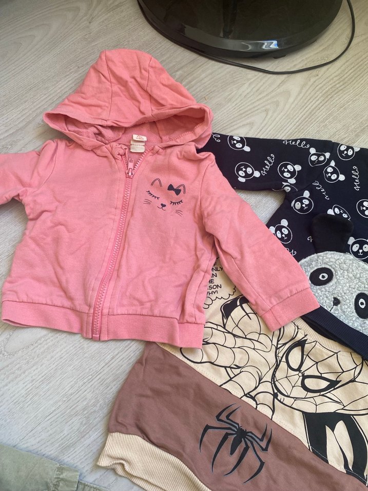 Kız Çocuk Pamuklu Uzun Kollu Baskılı Hırka - Görsel 2