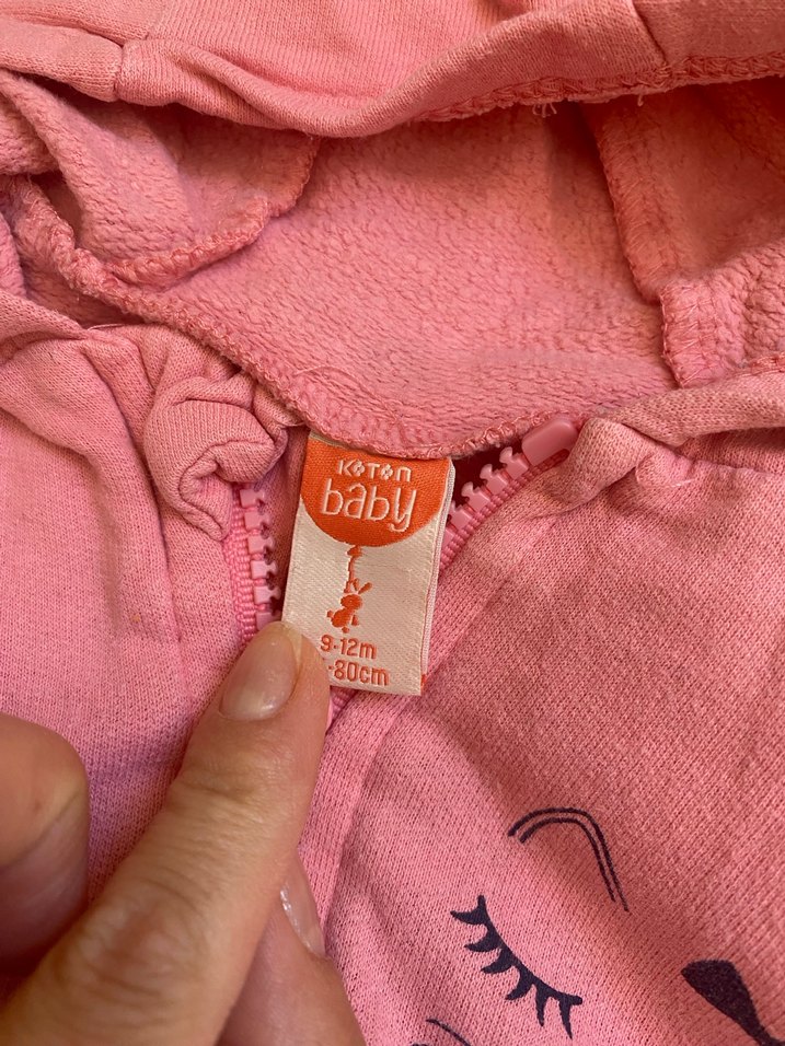 Kız Çocuk Pamuklu Uzun Kollu Baskılı Hırka - Görsel 5