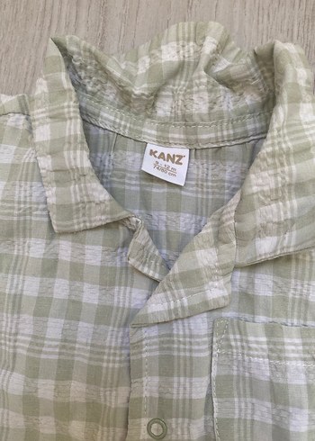 Düğmeli Kısa Kollu Bebek Tulum - Görsel 3