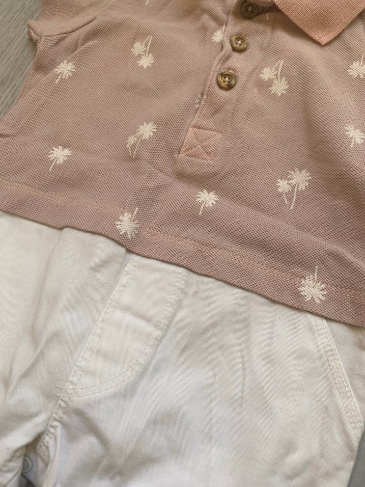 Erkek Bebek Kısa Kollu Pamuklu Tulum Seti - Görsel 5